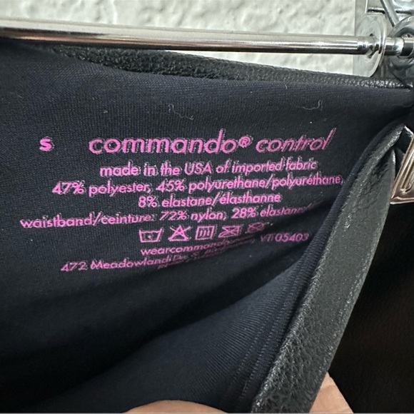 Commando Control Faux Leather Legging Women's Size Small - Picture 4 of 11